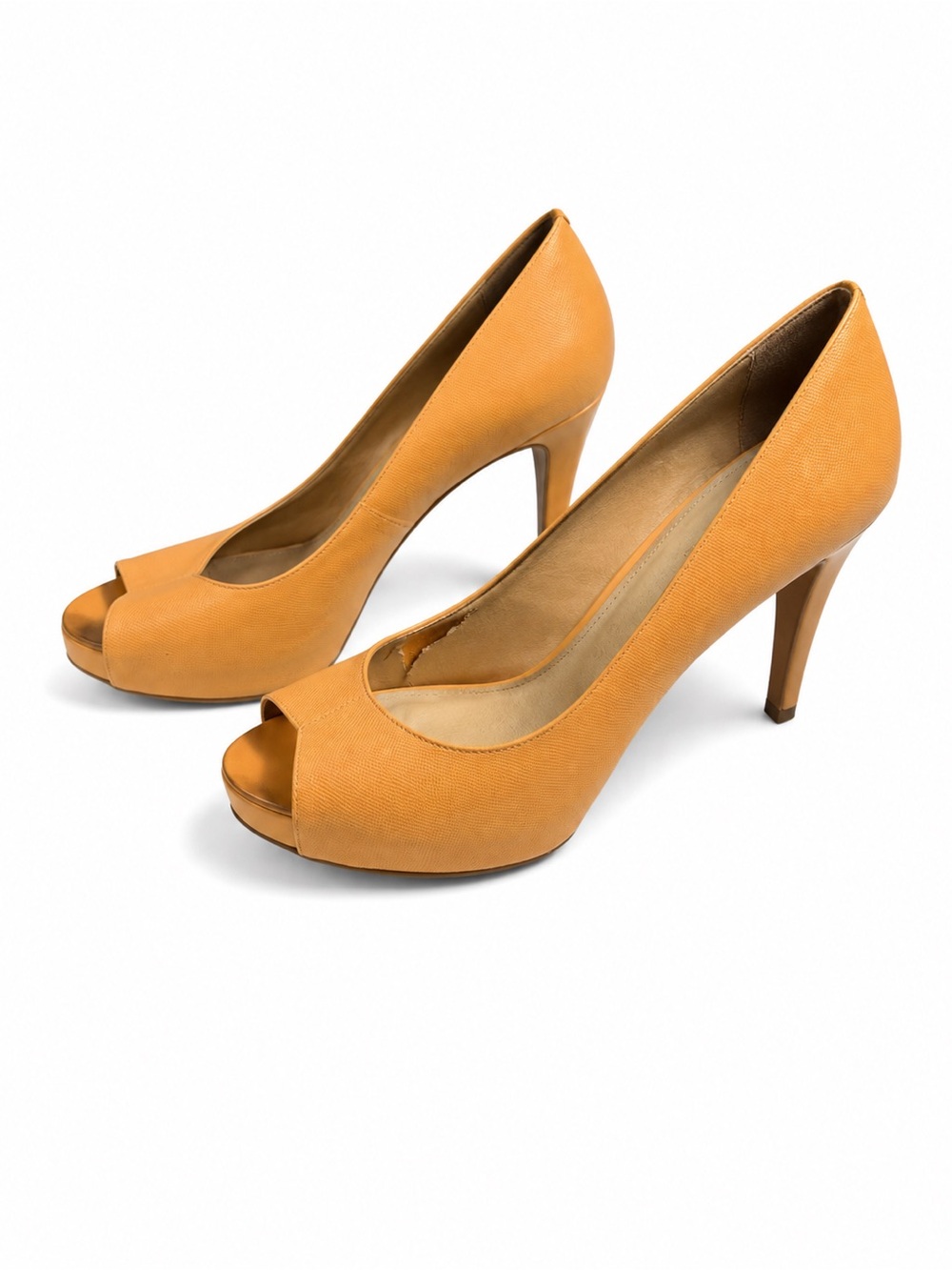 Antonio Melani Women's Peep-Toe High Heels in light orange